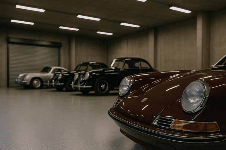 quartz_color_resine_parking_ok Sol en résine quartz color dans un garage professionnel – revêtement industriel résistant et décoratif